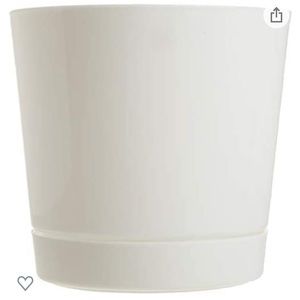 Plant Full Depth Round Cylinder Pot, White, Perfect condition.
